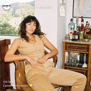 Scout Goods The Vest - Camel Corduroy Large